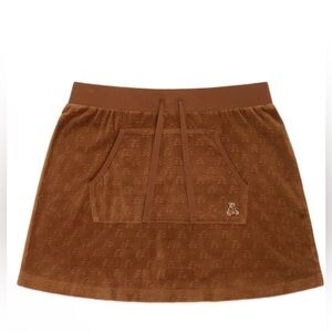 Teddy Fresh Velour Mini Skirt